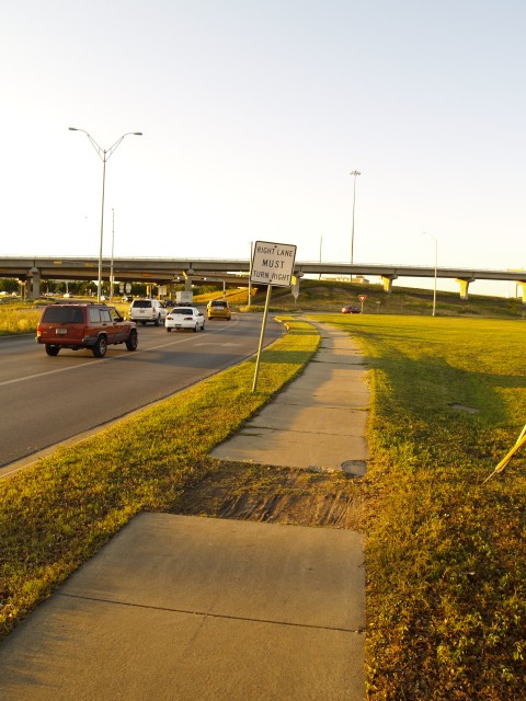 Missing sidewalk section